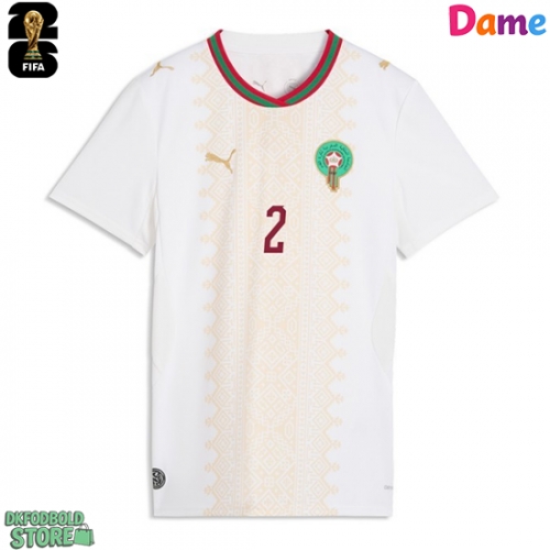 Marokko Achraf Hakimi #2 Replika Udebanetrøje Dame VM 2026 Kortærmet